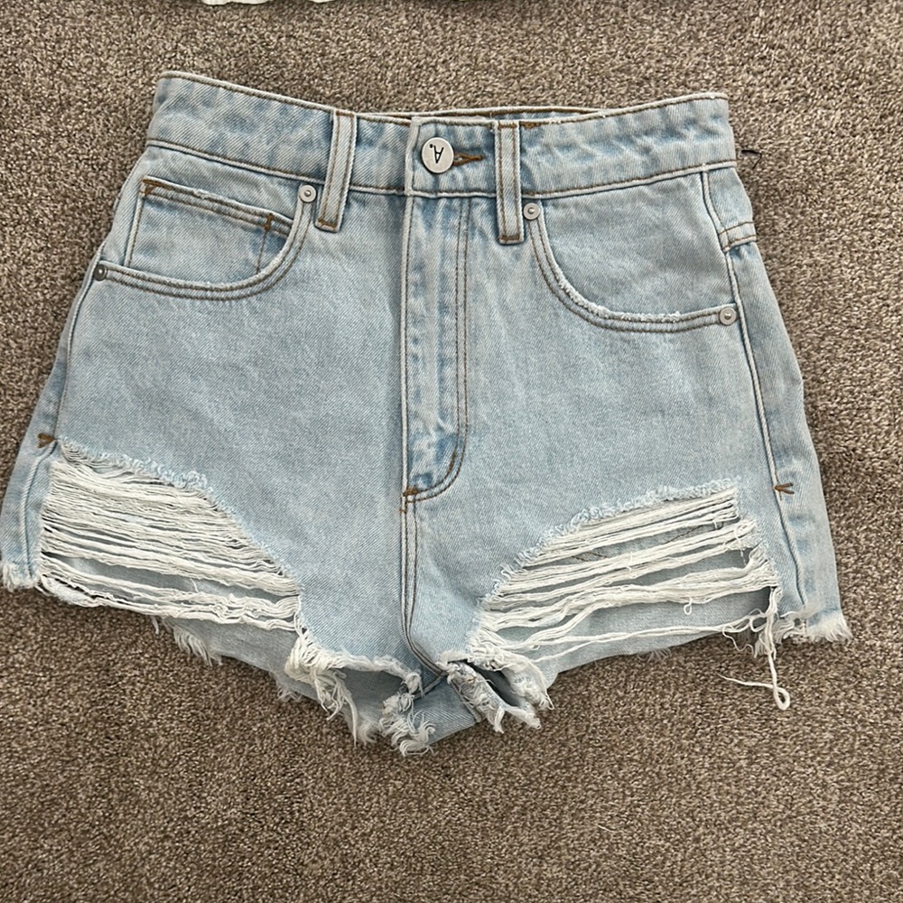 Light Blue Denim Shorts